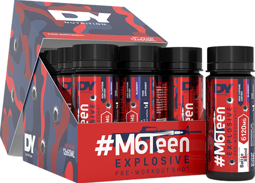 DY Nutrition M6Teen Pre-Workout Shot Blueberry (12 x 60 ml)
