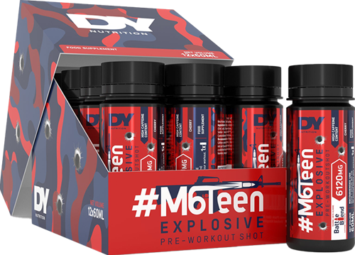 DY Nutrition M6Teen Pre-Workout Shot Cherry (12 x 60 ml)