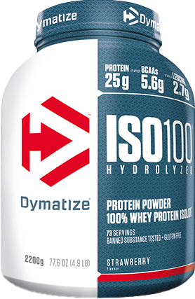 Dymatize ISO 100 Hydrolyzed Strawberry Blast (2200 g)