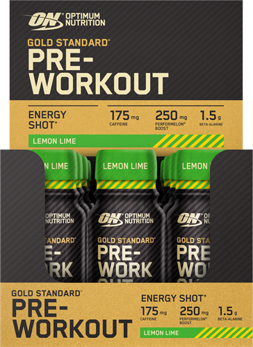 Optimum Nutrition Gold Standard Pre-workout Shot Lemon Lime (12 x 60 ml)