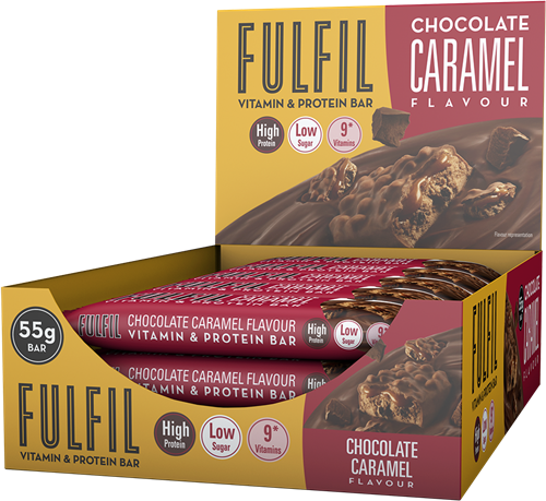 Fulfil Vitamin & Protein Bar Chocolate Caramel (15 x 55 g) 