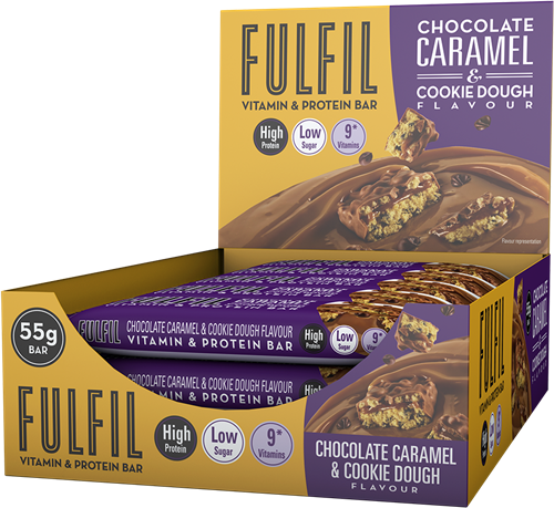 Fulfil Vitamin & Protein Bar Chocolate Caramel & Cookie Dough (15 x 55 g)