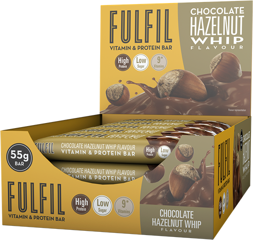 Fulfil Vitamin & Protein Bar Chocolate Hazelnut Whip (15 x 55 g) 