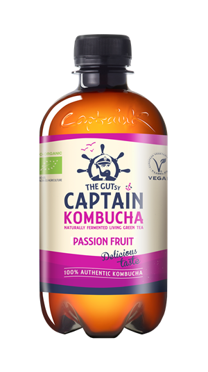 Captain Kombucha Passion Fruit 12 x 400 ml