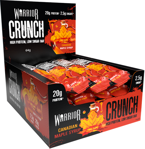 Warrior Crunch Bar Canadian Maple Syrup (12 x 64 g)