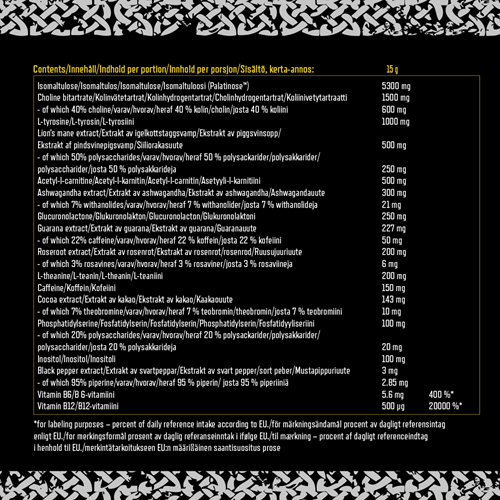 Viking Power Mimir Nootropic Mangue (375 g)-2