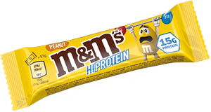 M&M Hi Protein - eiwitreep - Chocolade (bruin) - PER STUK (1x51g)