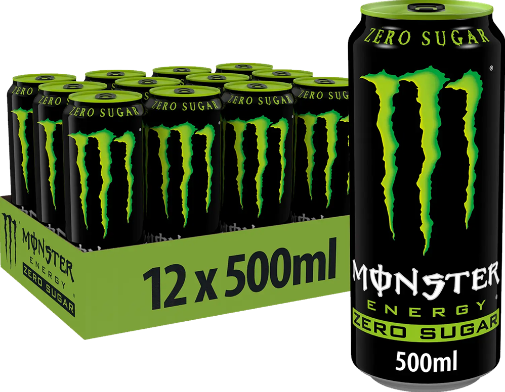Monster Energy Original Zero Sugar 12 X 500 Ml What Sup 