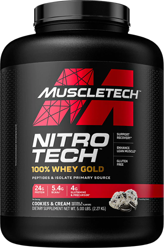 MuscleTech Nitro Tech 100% Whey Gold Cookies & Cream (2270 g)