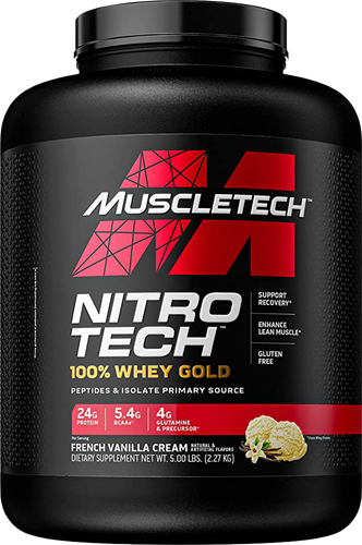 MuscleTech Nitro Tech 100% Whey Gold French Vanilla Flavour (2270 g)