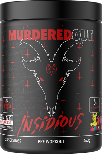 Murdered Out Insidious Pre-Workout Sour Scummy Bear (463 g)
