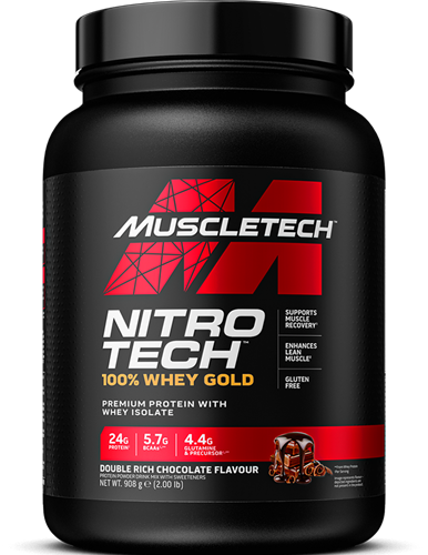 MuscleTech Nitro Tech 100% Whey Gold Double Rich Chocolate (908 g)