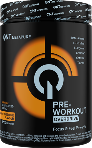 QNT Overdrive Pre-Workout Mango Massacre (390 g)
