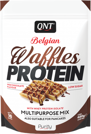 QNT Belgian Protein Waffles Milk Chocolate 480 gr
