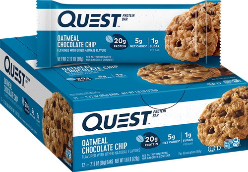 Quest Bar Oatmeal Chocolate Chip (12 x 60 g)