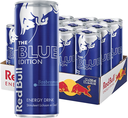 Red Bull Blue Edition Bosbes (12 x 250 ml)