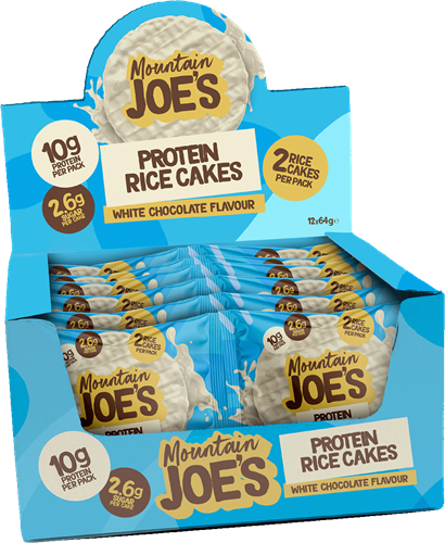 Mountain Joe's Protein Rice Cakes White Chocolate (12 x 64 g)