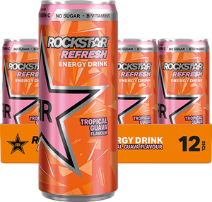 Rockstar Energy Drink Tropical Guava No Sugar 12 x 250 ml