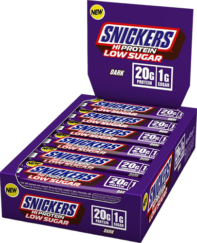 Snickers HiProtein Low Sugar Bar Dark Chocolate (12 x 57 g)