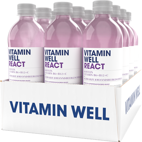 Vitamin Well React (12 x 500 ml) 