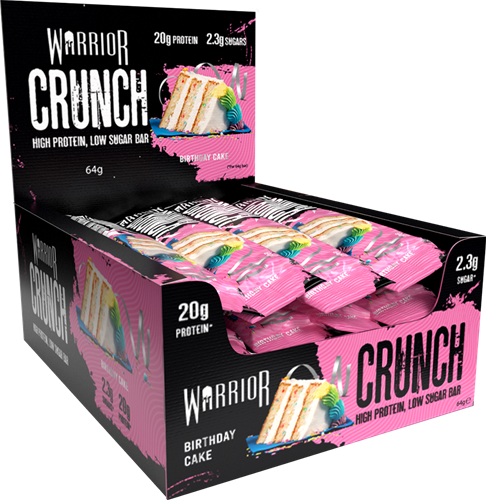 Warrior Crunch Bar Birthday Cake (12 x 64 g)
