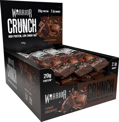 Warrior Crunch Bar Fudge Brownie (12 x 64 g)