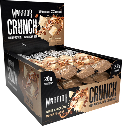 Warrior Crunch Bar White Choc Mocha (12 x 64 g)