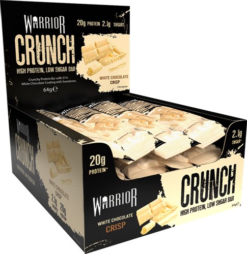 Warrior Crunch Bar White Chocolate Crisp (12 x 64 g)