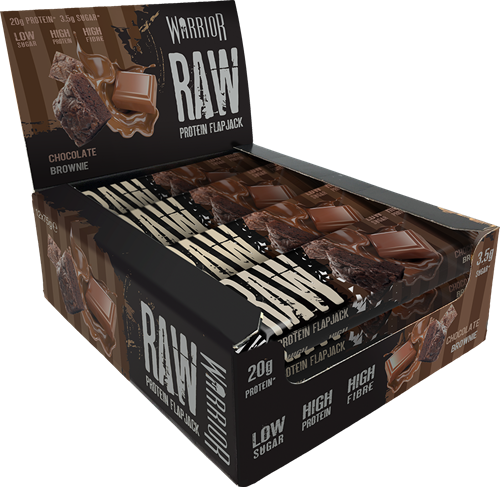 Warrior Raw Protein Flapjack Choco Brownie (12 x 75 g)