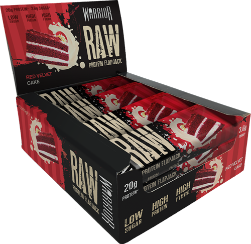 Warrior Raw Protein Flapjack Red Velvet Cake (12 x 75 g)