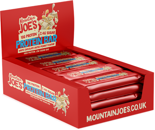 Mountain Joe's Protein Bar White Chocolate Salted Peanut (12 x 55 g)